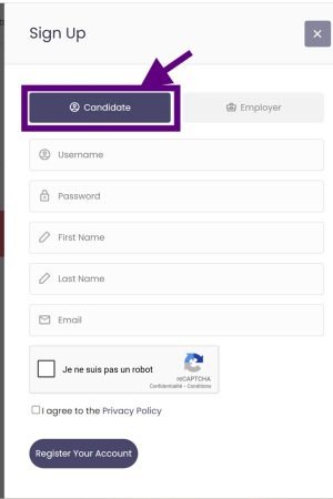 Candidate login The Good Feat